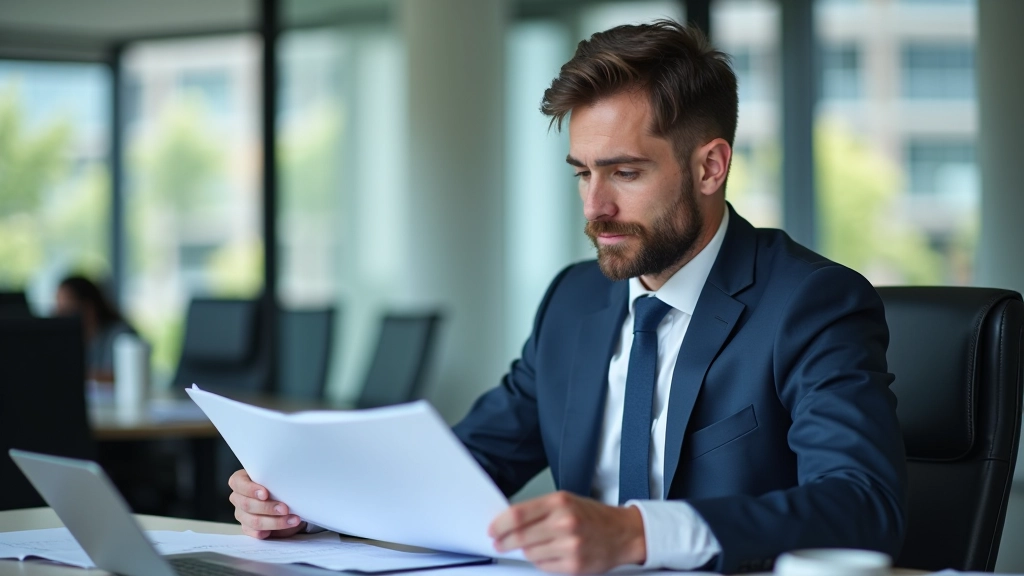 Financial analyst reviewing valuation metrics and company comparisons on spreadsheet with calculator and notes